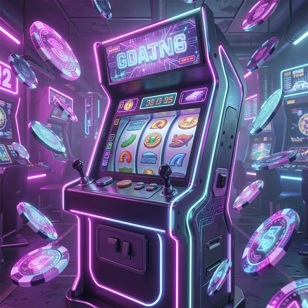 PP88 – Experience classic and modern slot action made for Vietnam Neon lit slot machine with classic symbols and floating digital coins showcasing the energetic slot gaming environment of PP88 casino in Vietnam